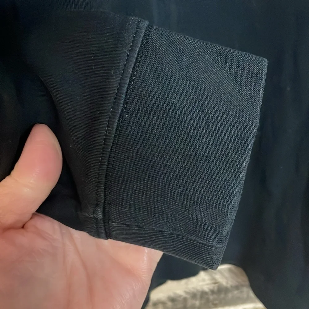 2/$30 Lands’ End Black Long Sleeve Mock Neck Soft And Stretchy Top - Picture 5 of 8